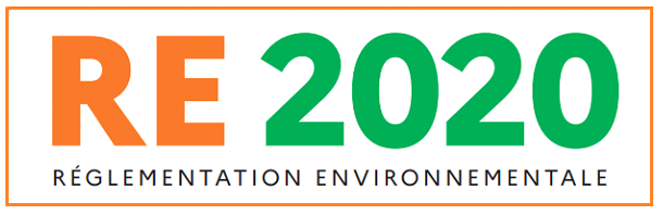Le logo de la réglementation environnementale RE 2020